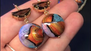 Amazing Faux Boulder Opal from Polymer Clay. Easy Technique