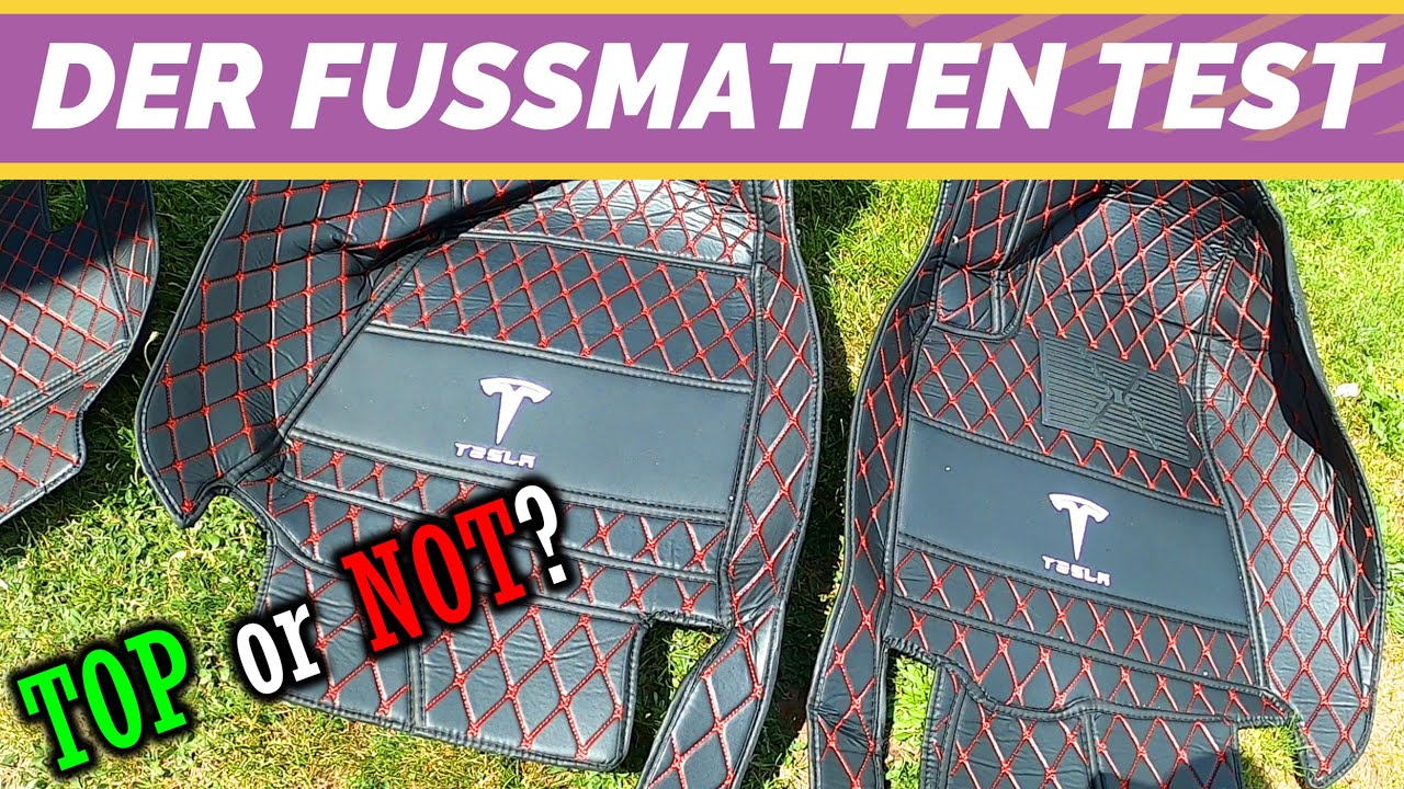 Custom Auto-Fußmatten für Tesla Model-3 Model-S Model-X Leder