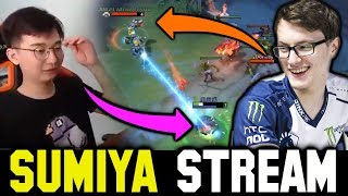 SUMIYA watches His Previous Game against MIRACLE | Sumiya Invoker Stream Moment #1047