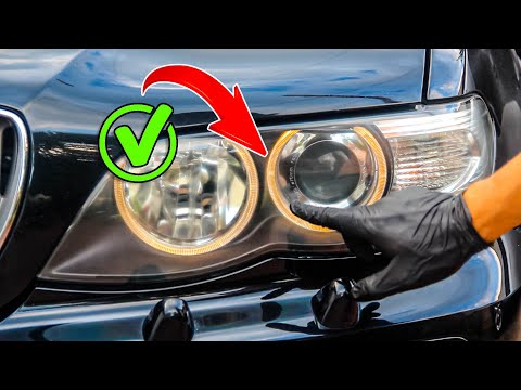 Замена Габаритных Ламп Ангельских Глазок BMW x5 e53 CHECK PARK LIGHTS