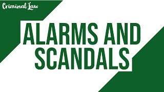 Article 155 Alarms And Scandals Criminal Law Discussion