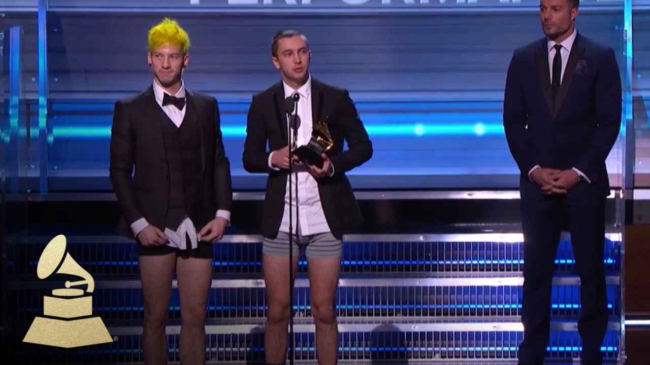 Twenty One Pilots Wins Best Pop Duo / Group Performance Acceptance