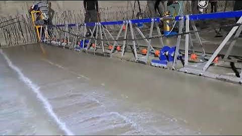 Laying process of UHPC overlay to strengthen bridge deck at RoB, Saphale