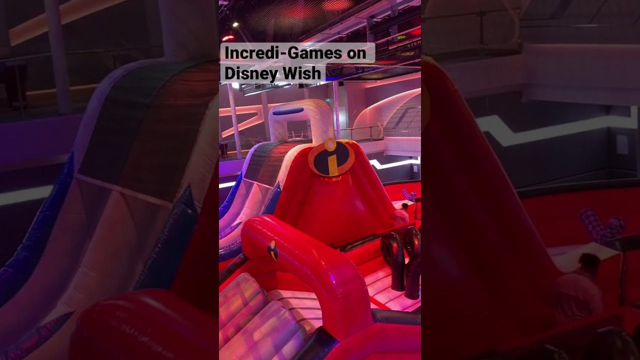 Which Incredible will you be? Adults & Kids all love the Incredi-Games assault course on Disney Wish