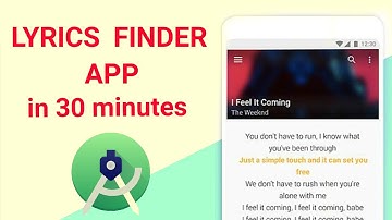 Lyrics App Android Studio | Full Tutorial