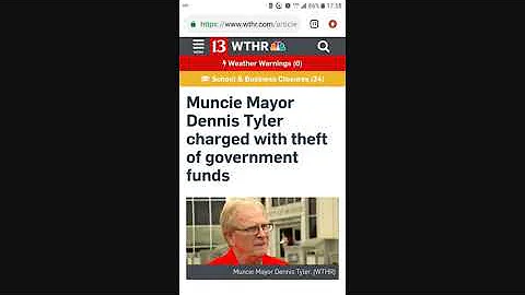 Arrest of Muncie, Indiana Mayor Dennis Tyler...local to national political corruption