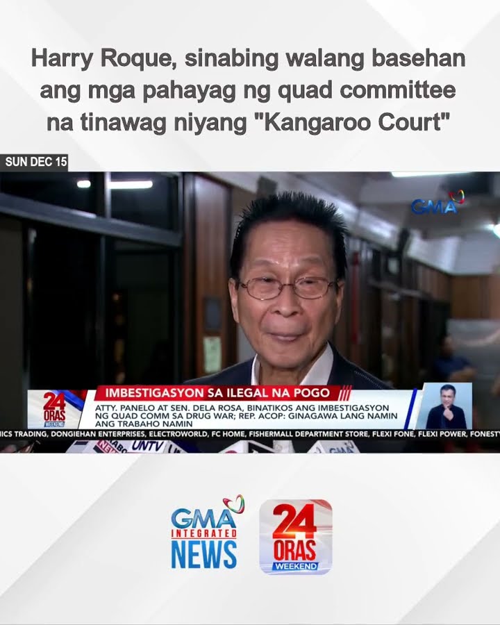 Harry Roque, sinabing walang basehan ang mga pahayag ng quad committee na... | 24 Oras Weekend