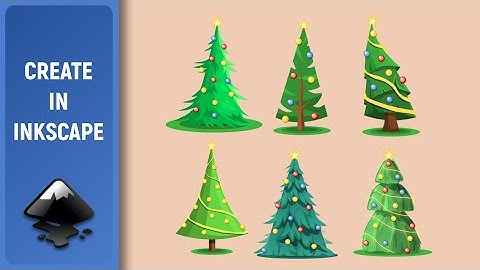 Made with Inkscape (Speed Art): Cristmas Trees Pack