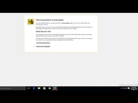 Firefox:この接続は信頼できない修正です(Windows 7/8/10の場合)