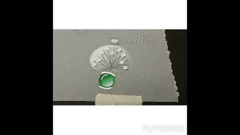 Rendering pendant and chain - white metal @ JDMIS
