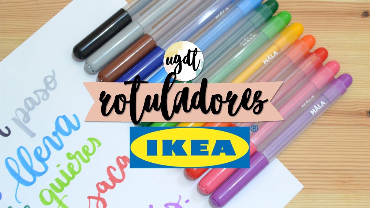 Lettering con Rotuladores IKEA - Tutorial - UGDT 