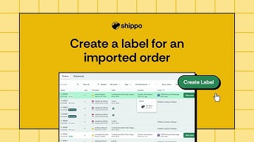 Create a label for an imported order within Shippo