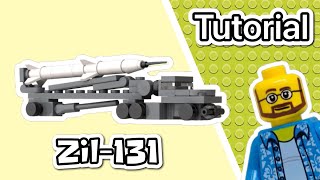 LEGO Cold War Zil-131 with rockettrailer in Micro Brick Battle scale tutorial