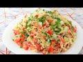 Сочный Салат с Капустой и Курицей. Сытный и очень вкусный.