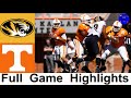 Missouri vs #21 Tennessee Highlights | College Football Week 5 | 2020 College Football Highlights