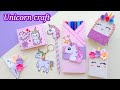 DIY Unicorn paper craft / How to make unicorn school supplies /School hacks / Back to school