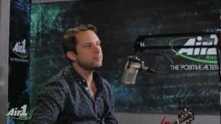 Video thumbnail of "Air1 - Brandon Heath tries to play "I'm Not Who I Was""