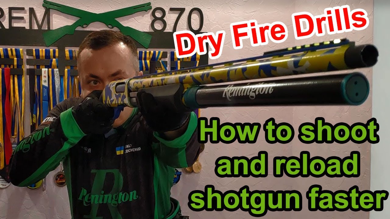 Basic Shotgun Dry Fire Drills. Practical Shooting Stance, First Shot