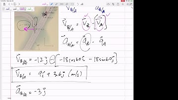 Dynamics - Relative motion example 4