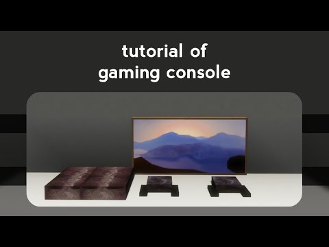 Tutorial Of Gaming Console | How To Make Gaming Console In Minecraft ...