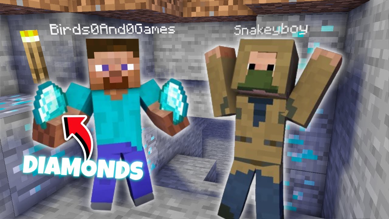 WE FOUND STACKS OF DIAMONDS IN BETA MINECRAFT! W/@maybedingus
