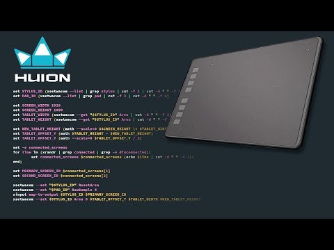 Scripting a Huion Tablet in Linux and the Fish Shell