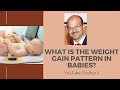 What is the weight gain pattern in infancy dr sridhar k
