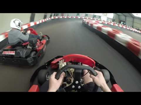 Slow motion karting drift