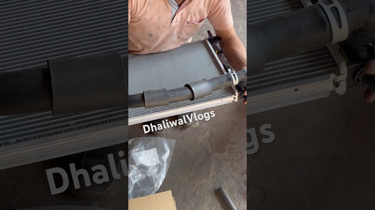 Damaged Radiator To New One               