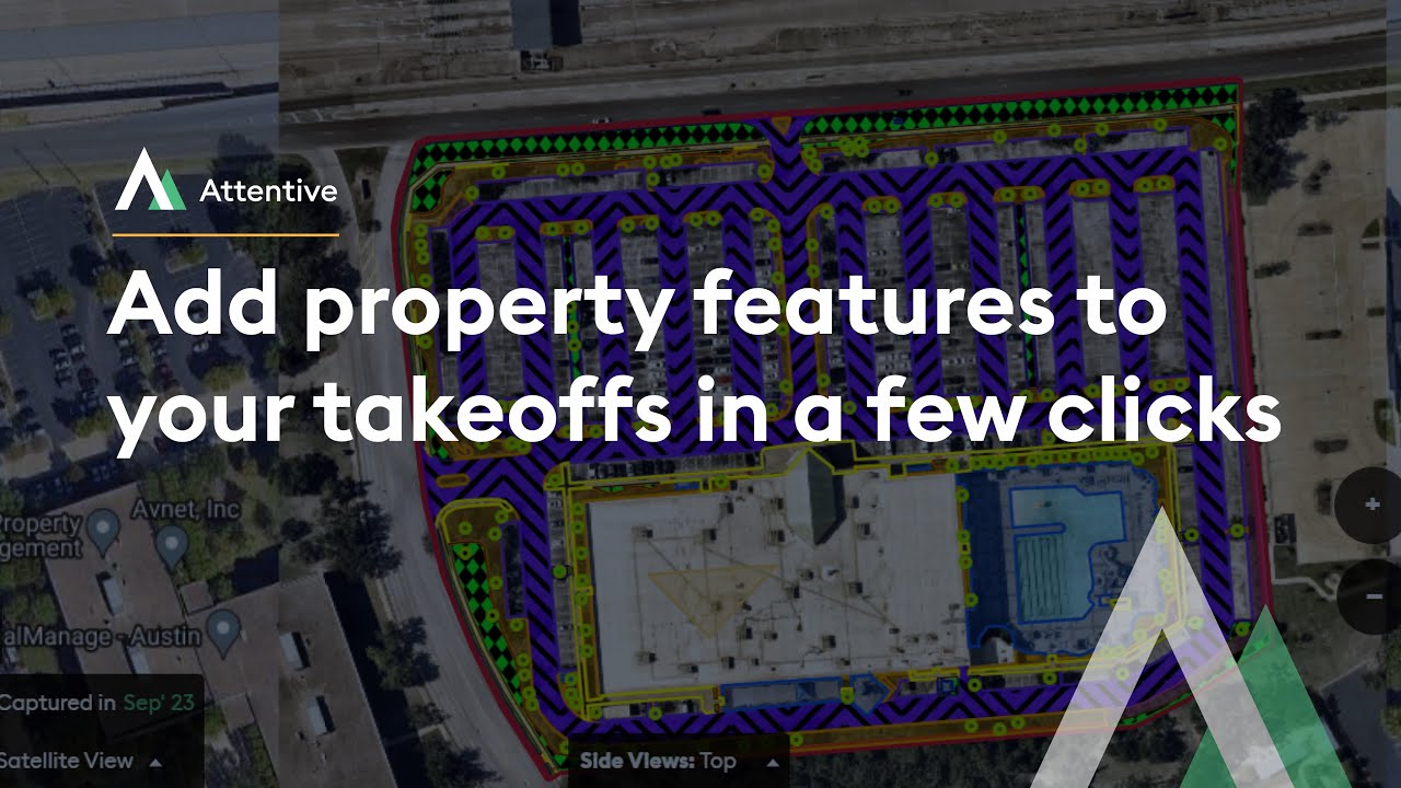 Add property features to your takeoff in a few clicks