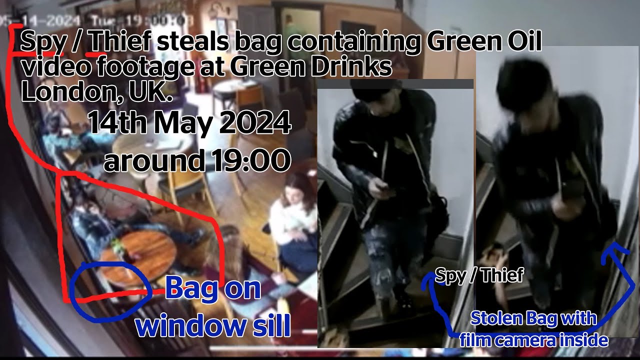 Bag thief / spy in London joins event to steal bag containing video ...