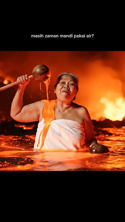 Nenek Mandi Pakai Lava😂