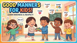 😊 Good Manners learning for Kids | Learn Good Habits | Educational Video for Toddlers & Preschoolers