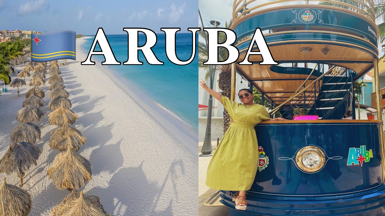 Aruba Travel Vlog pt 2 Exploring Oranjestad, Huge Eagle Beach