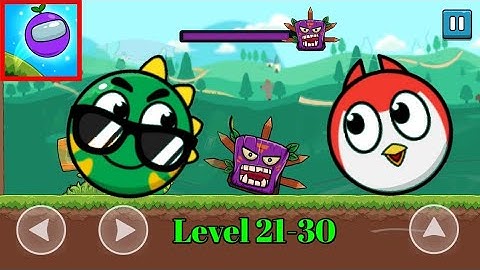 Red Ball 5 | Ball adventure | Amazing Gameplay | Level 21-30 |