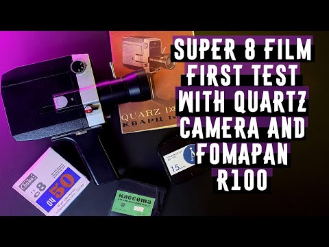Super 8 film first test with quartz camera and Fomapan R100