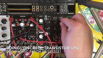 Boing! Discrete Transistor LPG - Duophonic Demo 2021