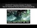 SYLVOX 65" Frameless Outdoor TV Review: Real 4K Waterproof Clarity That Survives Everything