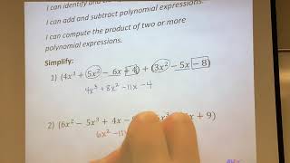 Algebra 3 R3 Polynomials Part 1