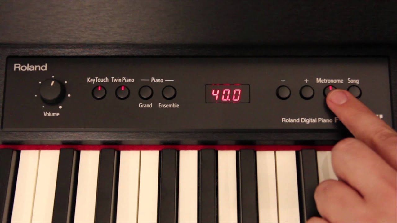 Roland Digital Piano — F120 Functions YouTube