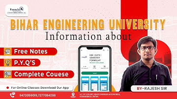 Bihar Engineering University #Free #notes #pyq #semester#beu #civil #me #ee #eee #ece #cse #aku