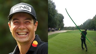 Every Shot of Viktor Hovland's First Round 64 at the BMW PGA Championship 2022