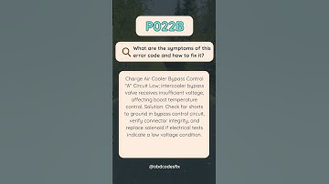 P022B OBD-II Trouble Code: How To Fix?