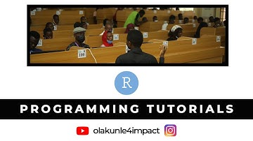 Complete Introduction to R Studio (Part 2) #rprogramming #olakunle4impact
