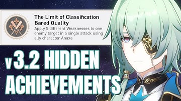 The Limit of Classification / Bared Quality - v3.2 HSR Hidden Achievements