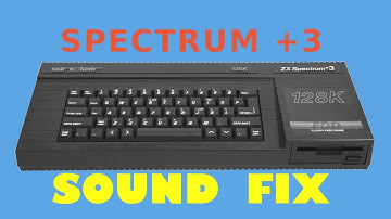 ZX Spectrum +3: Demonstration of the Fix for Distorted Audio