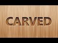 CARVED TEXT EFFECT | PHOTOSHOP TUTORIAL - YouTube