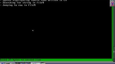 FreeTextEdit - text editor for DOS