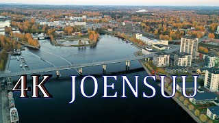 Joensuu Autumn colors 4K Finland from air