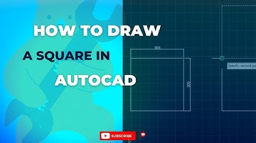 How to draw a square in AutoCAD? In 2  different methods. #india #technology #creative